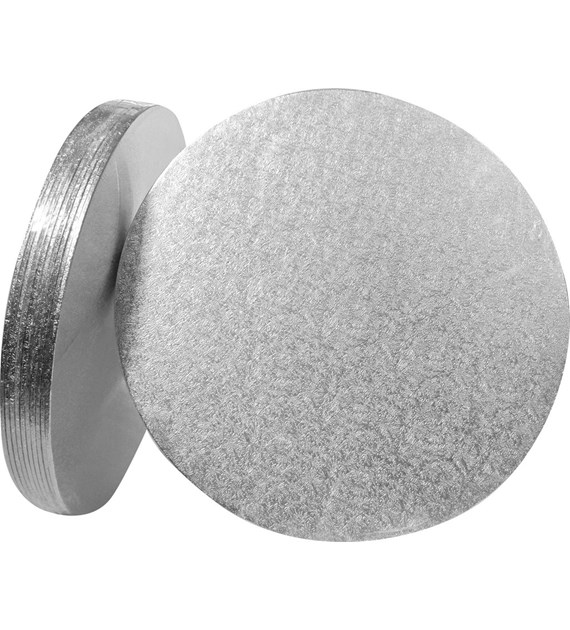 Round Double Thick Card (4'') 10's silver