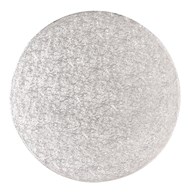 Round Single Thick Card (7'') 25's silver